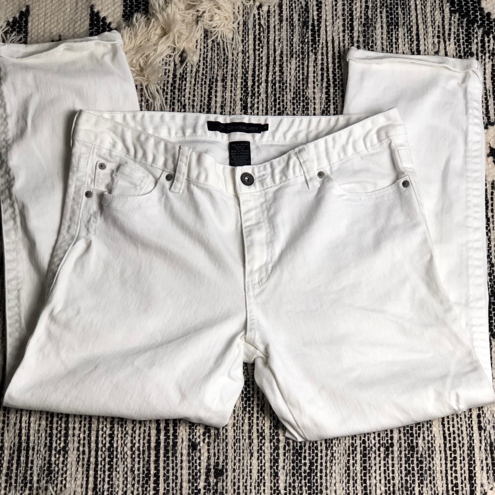 Calvin Klein boyfriend Jeans distressed jeans